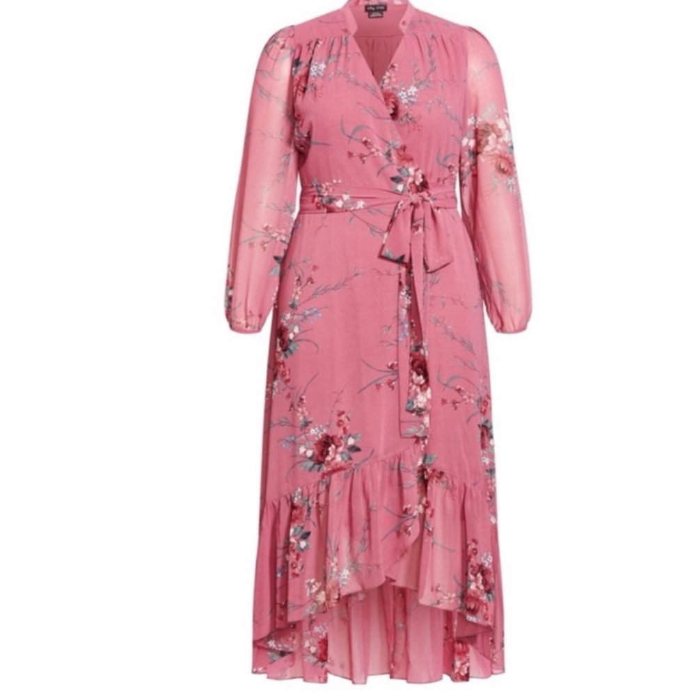 City Chic Blush Floral Maxi Dress - Picture 4 of 12